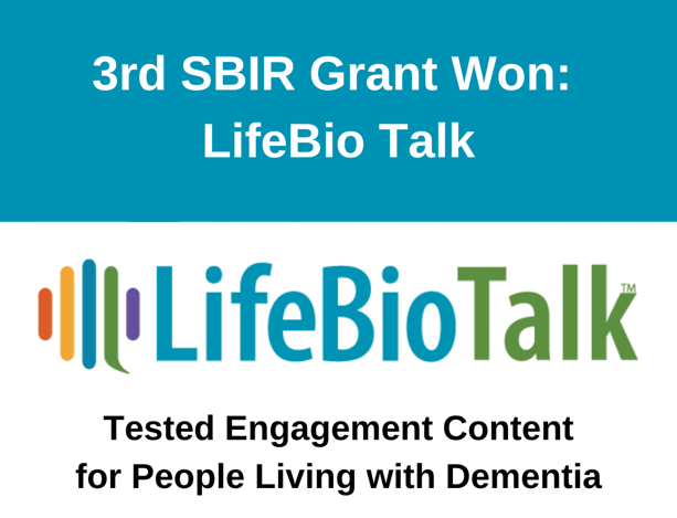 LifeBio Secures Third National Institute on Aging SBIR Grant