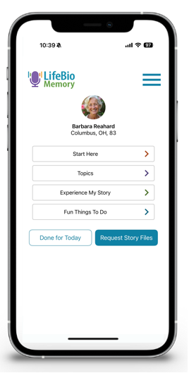 LifeBio Memory app